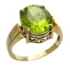 5.5 Ct Peridot 11mm x 9mm Oval Ring